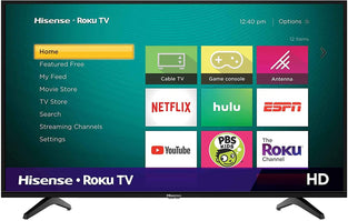 Hisense 32 Inch TV 4K FHD Smart TV, With Dolby Vision HDR, DTS Virtual X, YouTube, Netflix, Freeview Play & Alexa Built-in, Bluetooth & WiFi Black Model 32A4GTUK -1 Year Full Warranty.