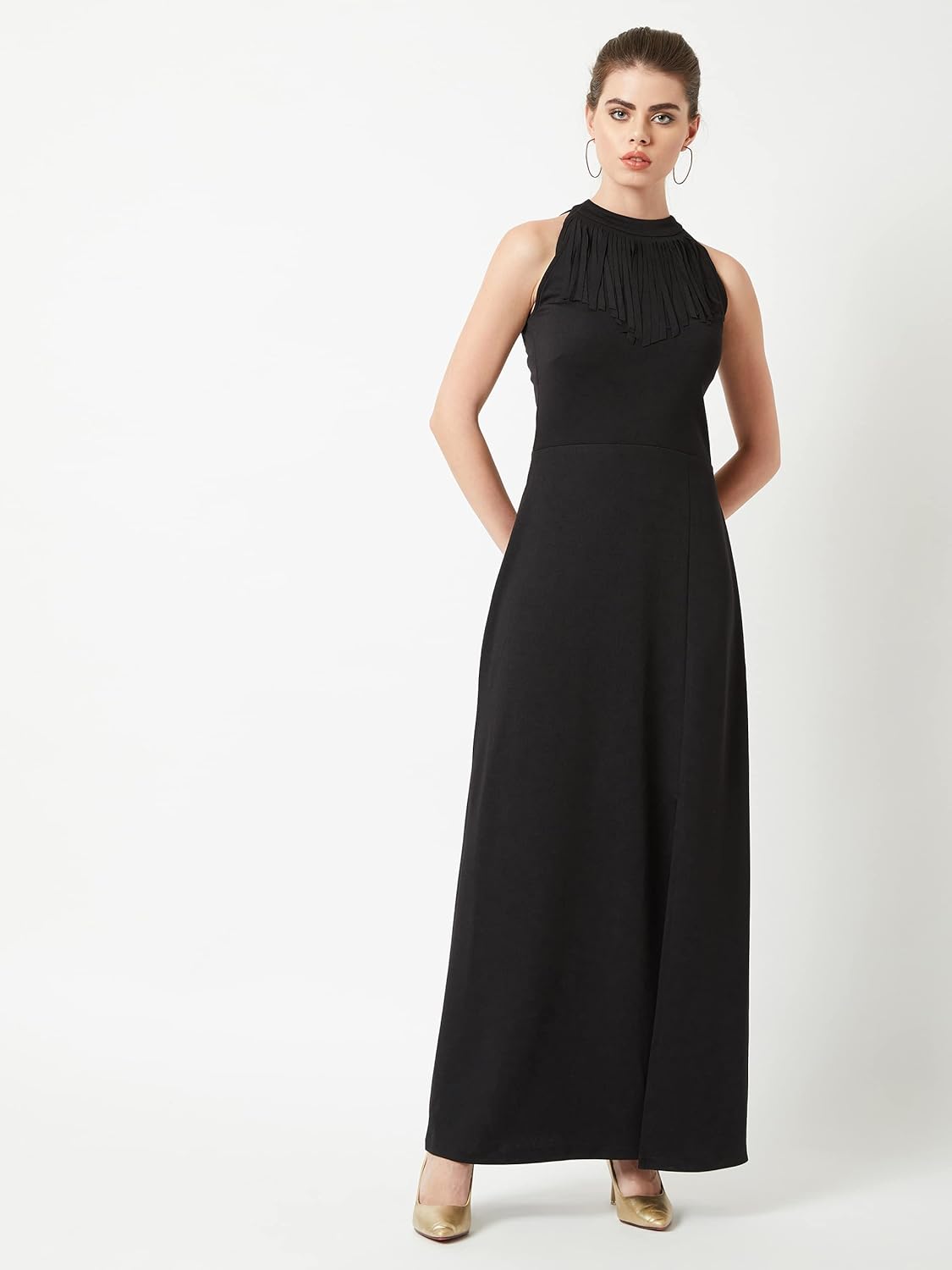 Miss Olive Women's Crepe Maxi Dress