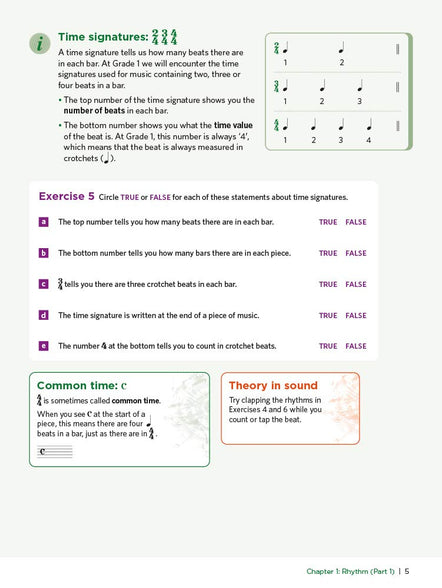 Discovering Music Theory, The ABRSM Grade 1 Workbook