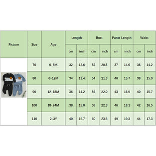 BeQeuewll Fall Winter Toddler Baby Boy Clothes 2Pcs Color Block Crewneck Sweatshirt and Pants Sweatsuit Little Boy Clothing (0-6 Months)