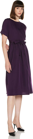 KRAVE Crepe Fit and Flare Casual Dress