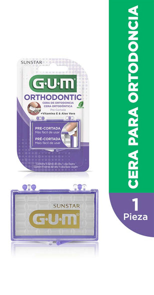 Gum Orthodontic Transparent Wax - Mint Flavoured - With Vitamin E & Aloe - Prevent painful ulceration -relieve irritations on cheeks & gums - Pre-cut pieces for hygienic application-Mirror included