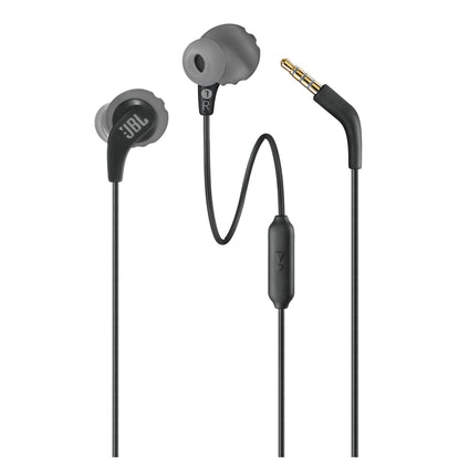 JBL Endurance Run 2 Waterproof Wired Sports In-Ear Headphones with Fliphook Design, Flexsoft Technology, IPX5 Sweatproof, Hands-Free Calls, Magnetic Buds - Black (Model: JBLENDURRUN2BLK)