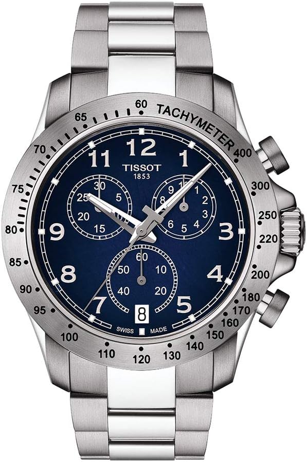 Tissot V8 Watch For Men - Analog Stainless Steel Band - T1064171104200
