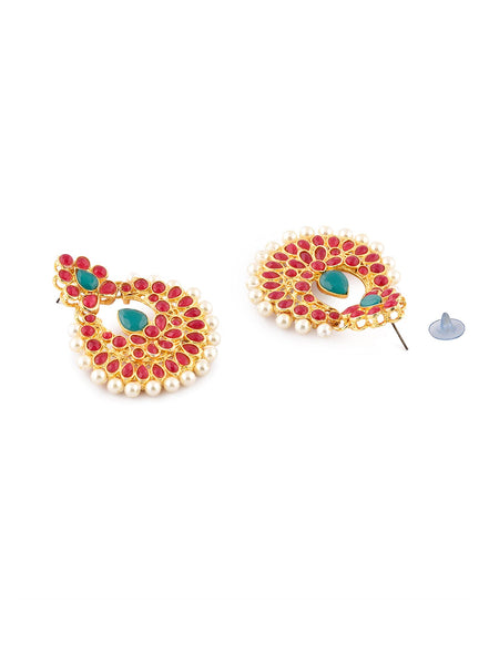 Zaveri Pearls Jewellery Set for Women (Pink) (ZPFK9223)