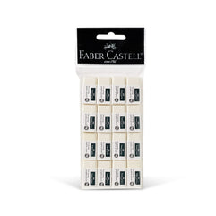 FABER-CASTELL PVC-FREE ERASER SMALL POLY BAG OF 16PC