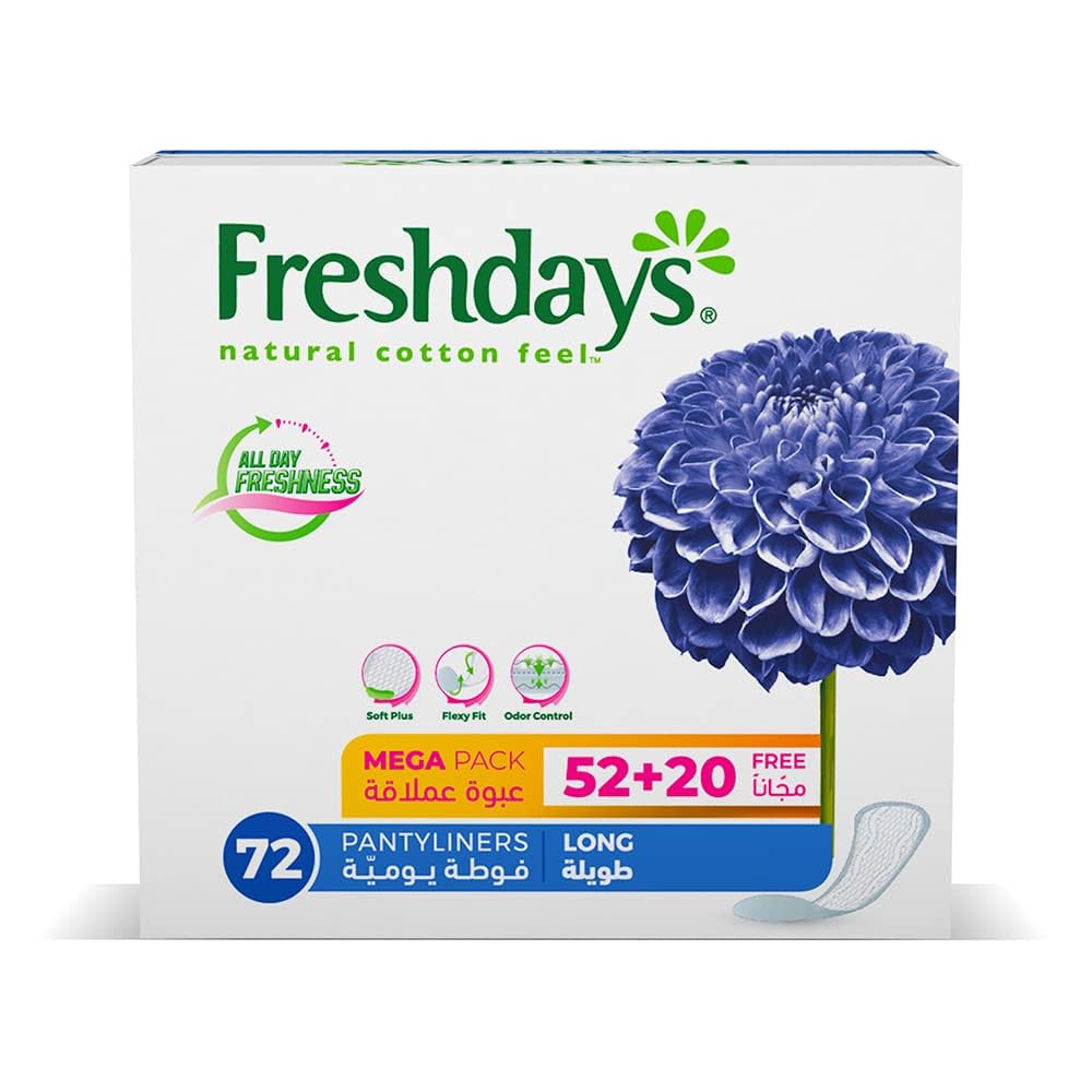 Freshdays Daily Liners Long 72 Pads