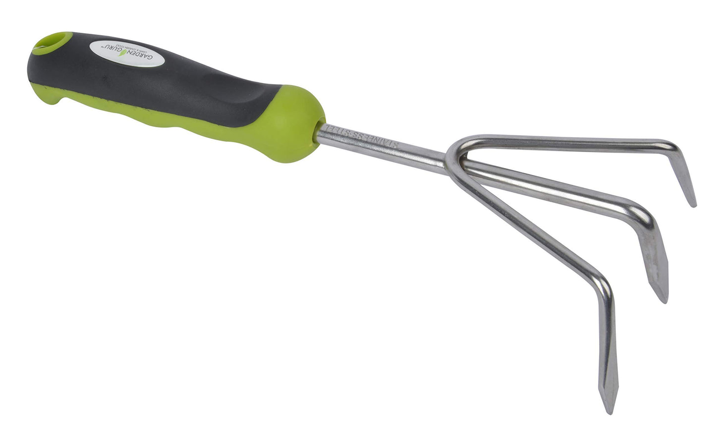 Garden Guru Hand Cultivator Rake Tiller Tool - Stainless Steel for Ultimate Strength - Rust Resistant - Ergonomic Handle - Great for Gardening Cultivating Loosening Weeding