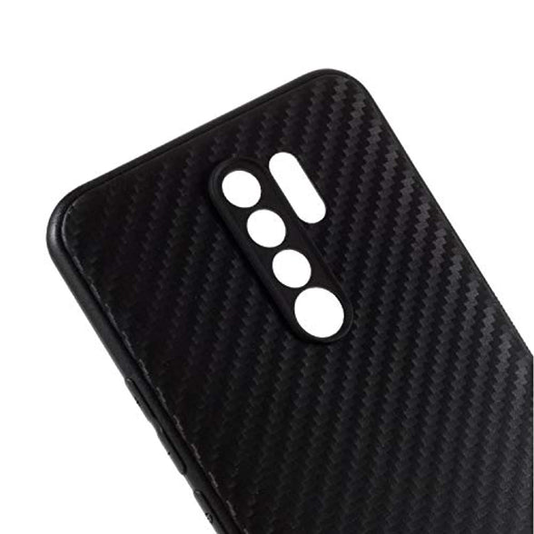 Xiaomi Redmi 9 Case Cover Slim Flexible Soft With Camera Protection Bump Back For (Black) By Nice.Store.Uae