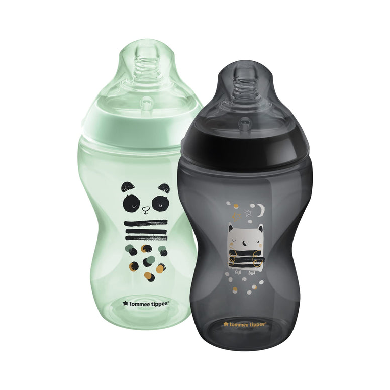 Tommee Tippee Tt42262185 Brown Closer To Nature Feeding Bottles 2X 340ml