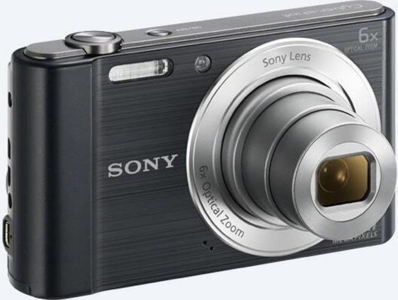 Sony DSC-W810 Digitalkamera (20,1 Megapixel, 6x optischer Zoom (12x digital), 6,8 cm (2,7 Zoll) LC-Display, 26mm Weitwinkelobjektiv, SteadyShot) schwarz