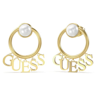 GUESS Women's Sterling Silver Earrings, JUBE02265JWYGT/U, Sterling Silver