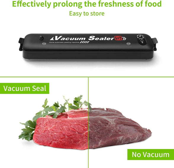 TIMICARE Vacuum Sealer Machine, Professional Automatic Vacuum Sealing System for Food Preservation Dry & Moist Food Modes Vacuum Packaging Machine