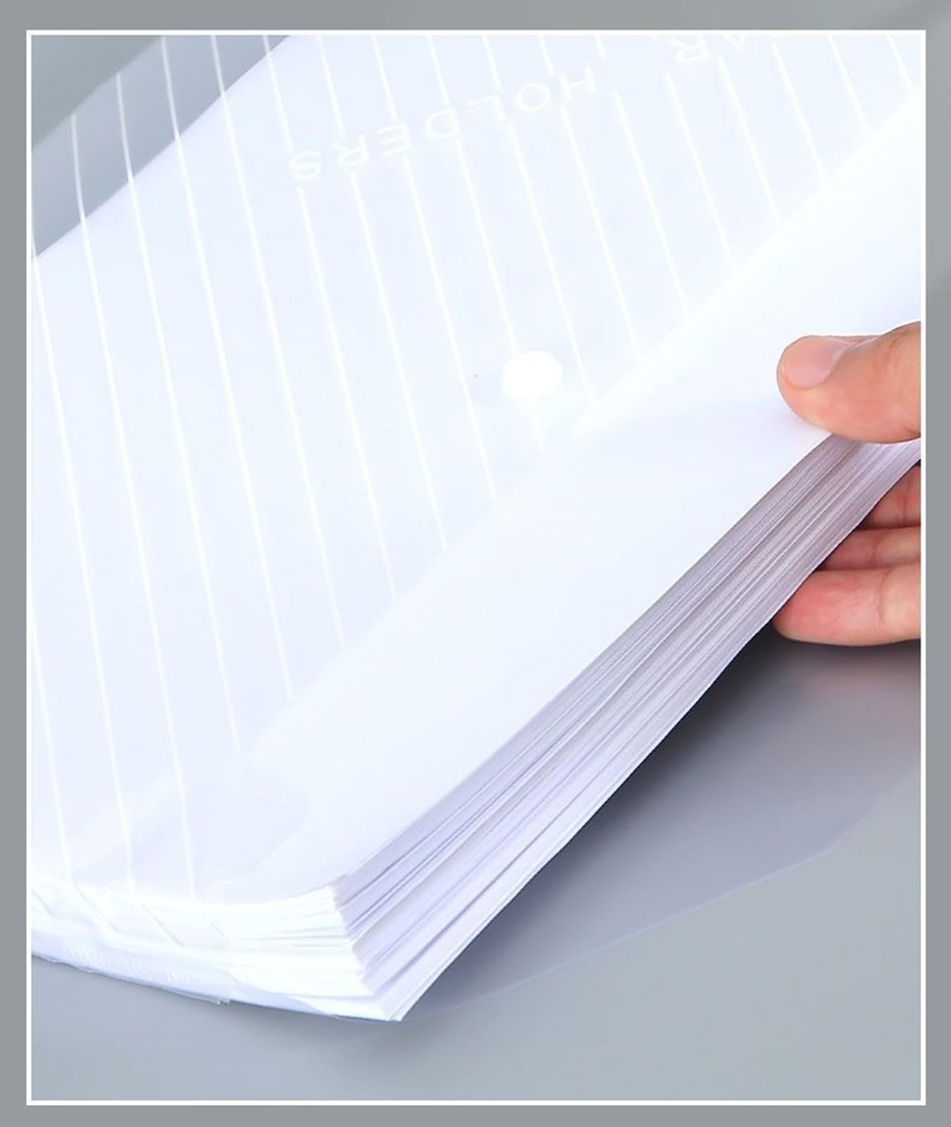 AJIODA 15pcs Clear Plastic Envelopes, Clear Folders with Snap Closure Document Folders Letter Size A4 Size File Envelopes Poly File Folders for School Home Work Office Organization, Twill