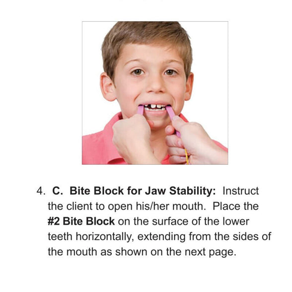 TalkTools Dental Bite Blocks Kit - Jaw Grading Bite Blocks Kit for Kids | Adult Oral Motor Mandible Bite Force Trainer Kit (Purple) - 2 Pack