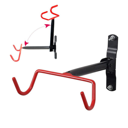 HOMEE Bike Hanger Wall Mount Bicycle Rack Wall Hook Flip-Up Bike Holder Stand Storage System for Garage and Shed
