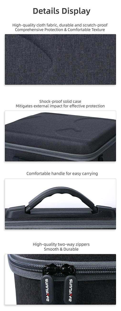 Case for DJI FPV, Cochanvie Sunnylife Precision Modeling, Shock-proof Hard Case, Portable Carrying Case for DJI FPV Combo