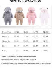 XMWEALTHY Unisex Baby Clothes Winter Coats Cute Newborn Infant Jumpsuit Snowsuit Bodysuits Registry for Baby Essentials Stuff (6-9 Months)
