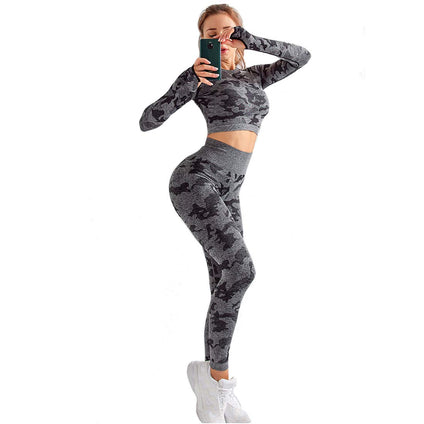 MANON ROSA womens Exercise Camouflage