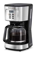 Black & Decker Coffee Maker/Coffee Machine, 900W, 12 Cup/1.5L Glass Carafe, 24 Hours Programmable with Drip Stop Mechanism to Avoid Spillage, Lcd Display with Digital Control, , DCM85-B5