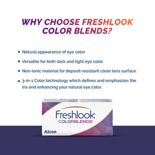 Freshlook Colorblends (0) - 2 Lens Pack -3.5 Brown