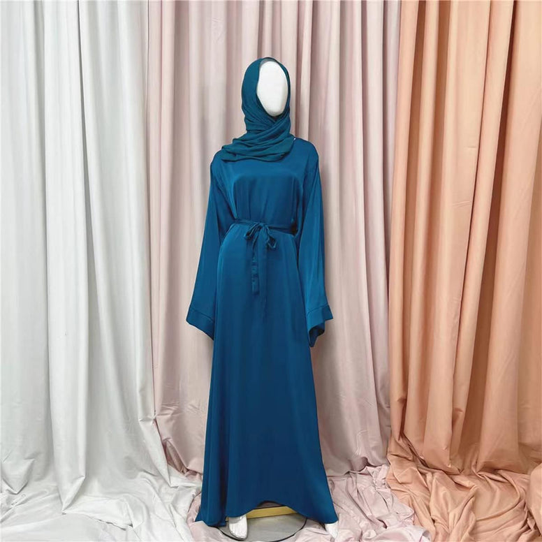 Abayas for Women Muslim Dress, Eid Ramadan Modest Prayer Clothes Islamic Arabic Kaftan Maxi Middle East Robe