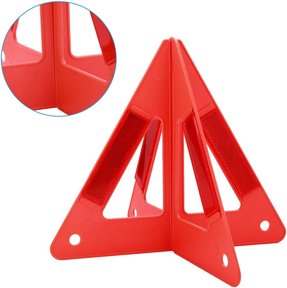 Safety Triangle Warning, Akozon Portable Car Emergency Breakdown Reflective Warning High Road Safety Deflect Vehicle Sign