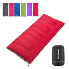 KingCamp Oxygen Envelope Sleeping Bag 2 Season Joinable Ultralight 1kg Rectangular Bag for Adults Junior Outdoor Camping Hiking in 6 Colors