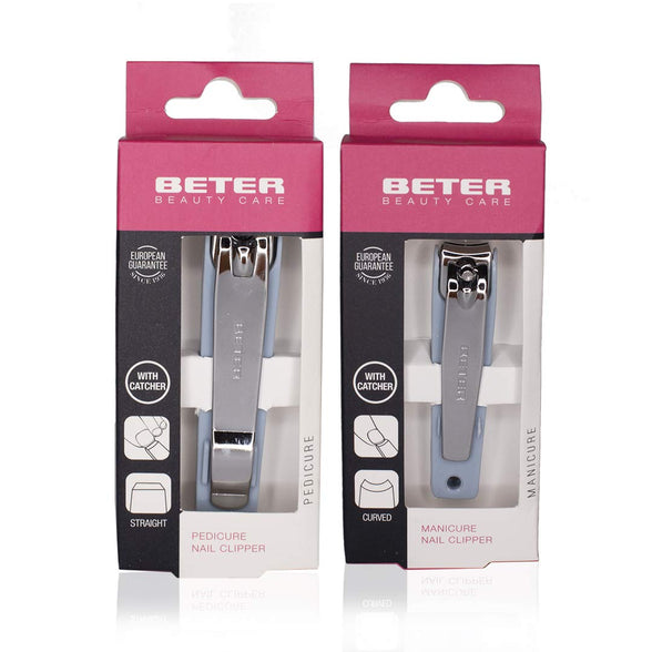 Beter Pack Of 2 Nail Clippers For Manicure and Pedicure With Reservoir