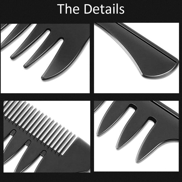 Toulifly Men's Hair Styling Comb Set, 4 Pieces