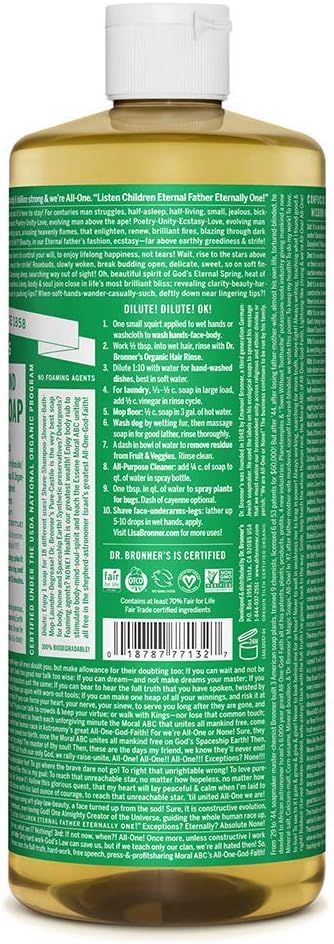 Dr. Bronner?s Pure-Castile Liquid Soap Almond 32 oz. (Pack of 2)