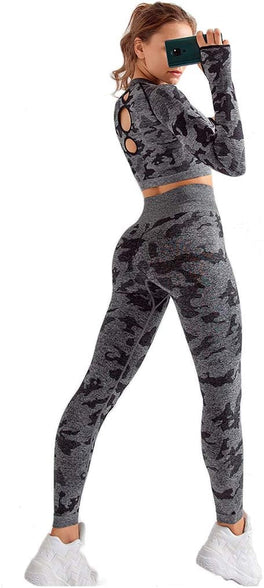 MANON ROSA womens Exercise Camouflage