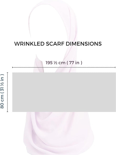 Wrinkled Hijab Scarf for Women