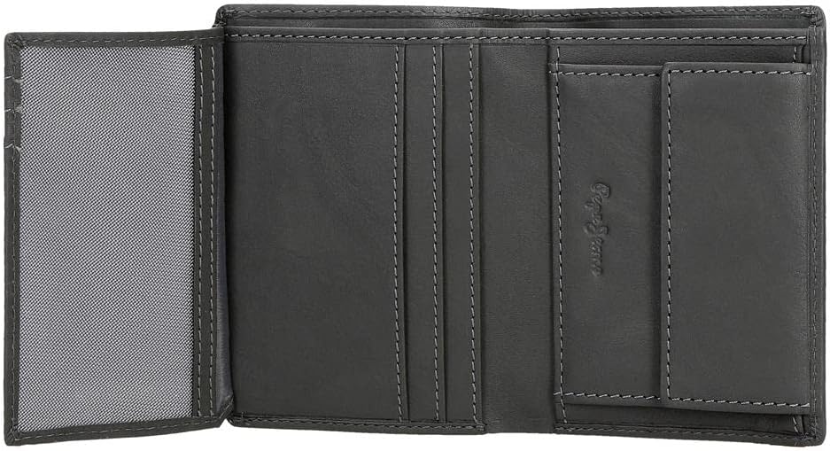 Pepe Jeans Chief, Men's Wallet Travel Accessory, Grey, Única, Vertical Portfolio, Grey, Única, Vertical Portfolio