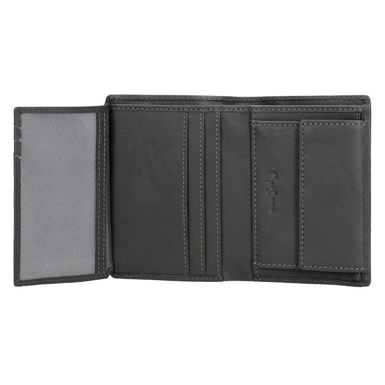 Pepe Jeans Chief, Men's Wallet Travel Accessory, Grey, Única, Vertical Portfolio, Grey, Única, Vertical Portfolio