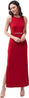 Miss Olive Women's Solid Slim Fit Round Neck Sleeveless Maxi Dress (MOAW21D31-10-235)