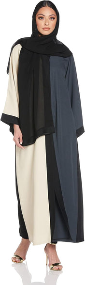 Nukhbaa Women's Abaya, Multicolour