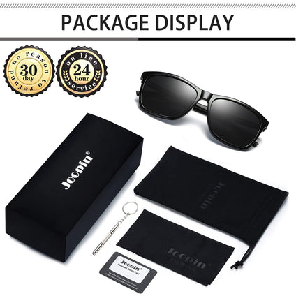 Joopin Sunglasses for Men Women Fashion Unisex Polarized UV Protection Sun Glasses Retro Mens Driving Square Shades