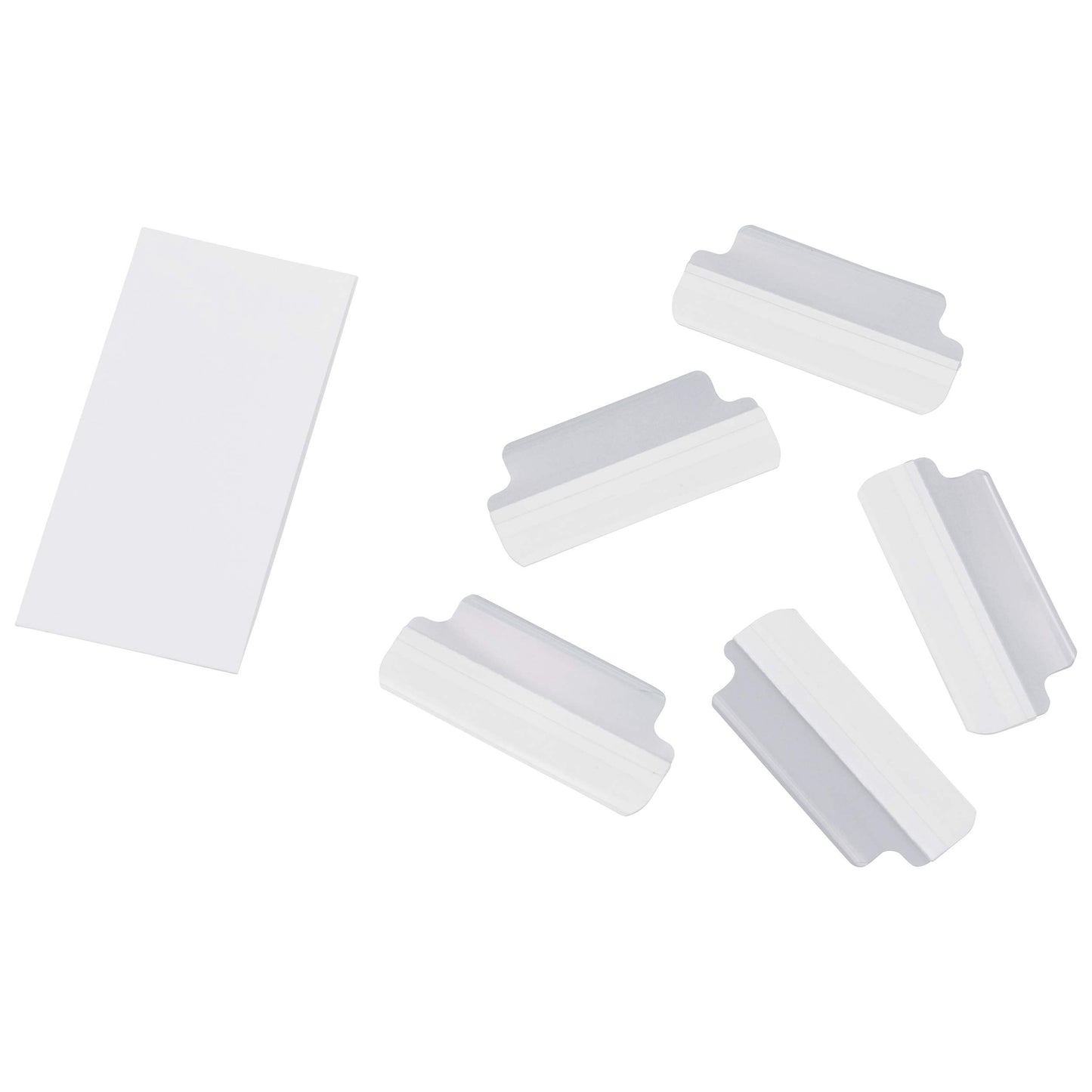 ADVANTUS Self Adhesive Index Tabs with Inserts, 16 Tabs, Clear (Z06015)