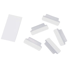 ADVANTUS Self Adhesive Index Tabs with Inserts, 16 Tabs, Clear (Z06015)