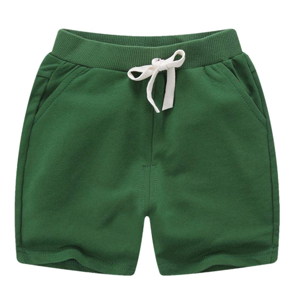 DCUTERQ Toddler Baby Kids Solid Cotton Sport Jogger Shorts Pants Boys Girls Summer Casual Elastic Waist Pants