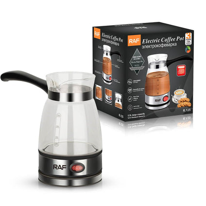 Turkish Coffee Maker || Glass Coffee Maker Electric Machine || 500ML 5 or 6 Cups ||The Best Way to Make a Warm Cup of Coffee or Tea or Karak tea and Water || stainless steel