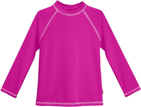 City Threads Girls' SPF50 Rash Guard Sun Swimming Tee Pool & Beach