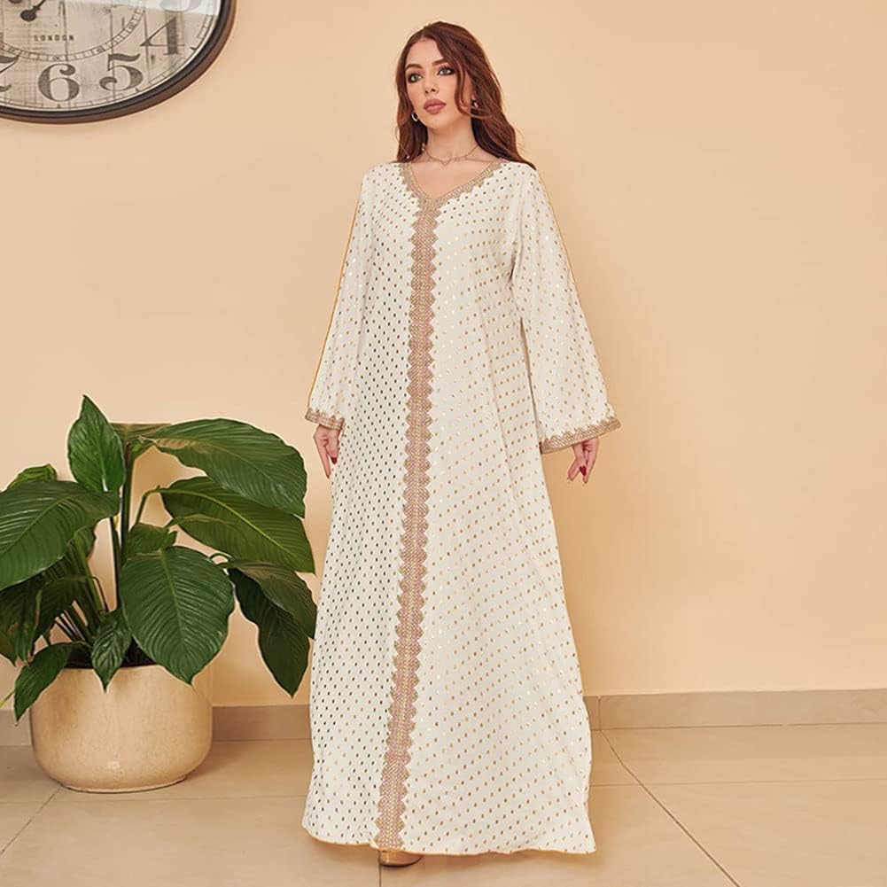 Arab Morocco Muslim Maxi Dress Abaya Women Ramadan Abayas Dubai Turkey Islam Kaftan Long for Women Tradition Causal Wear