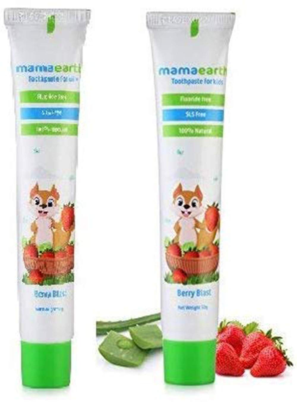 Mamaearth Natural Berry Blast Kids Toothpaste, 50g (Pack of 2)