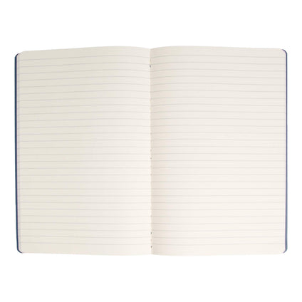 Simply Genius Soft Cover Notebook, 92 Rules Pages, 5.5X8.3 In, Navy - Pack Of 6