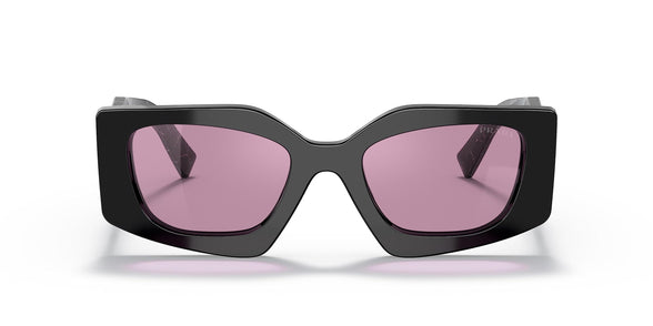 Prada PR 15YS women Sunglasses BLACK/DARK VIOLET SILVER 51/21/140