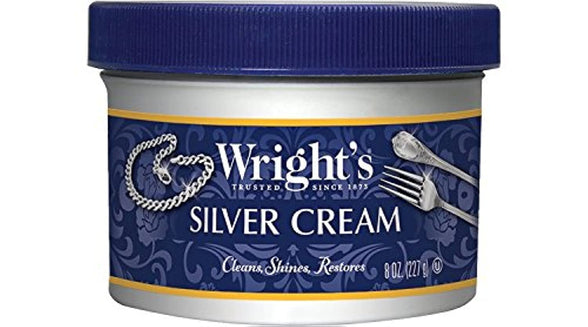 Wrights Silver Cleaner And Polish Cream 8 Oz, White