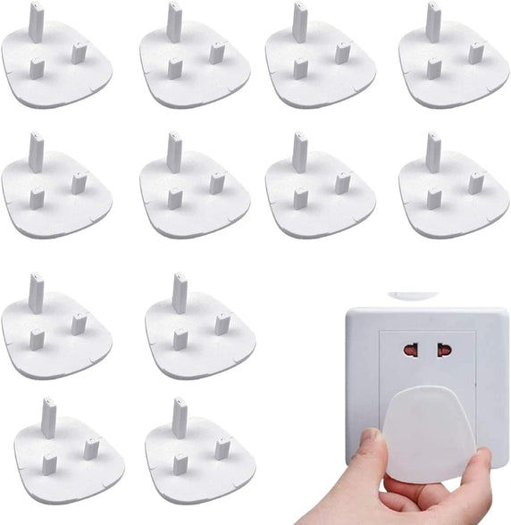 SKY-TOUCH 12pcs per Pack Baby Proofing Plug Covers, White Outlet Covers Safety Covers, Electrical Protectors for your Child and Babies at Home