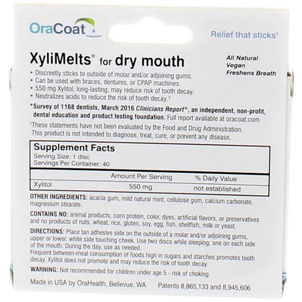 Xylimelts For Dry Mouth-M Size 40ct